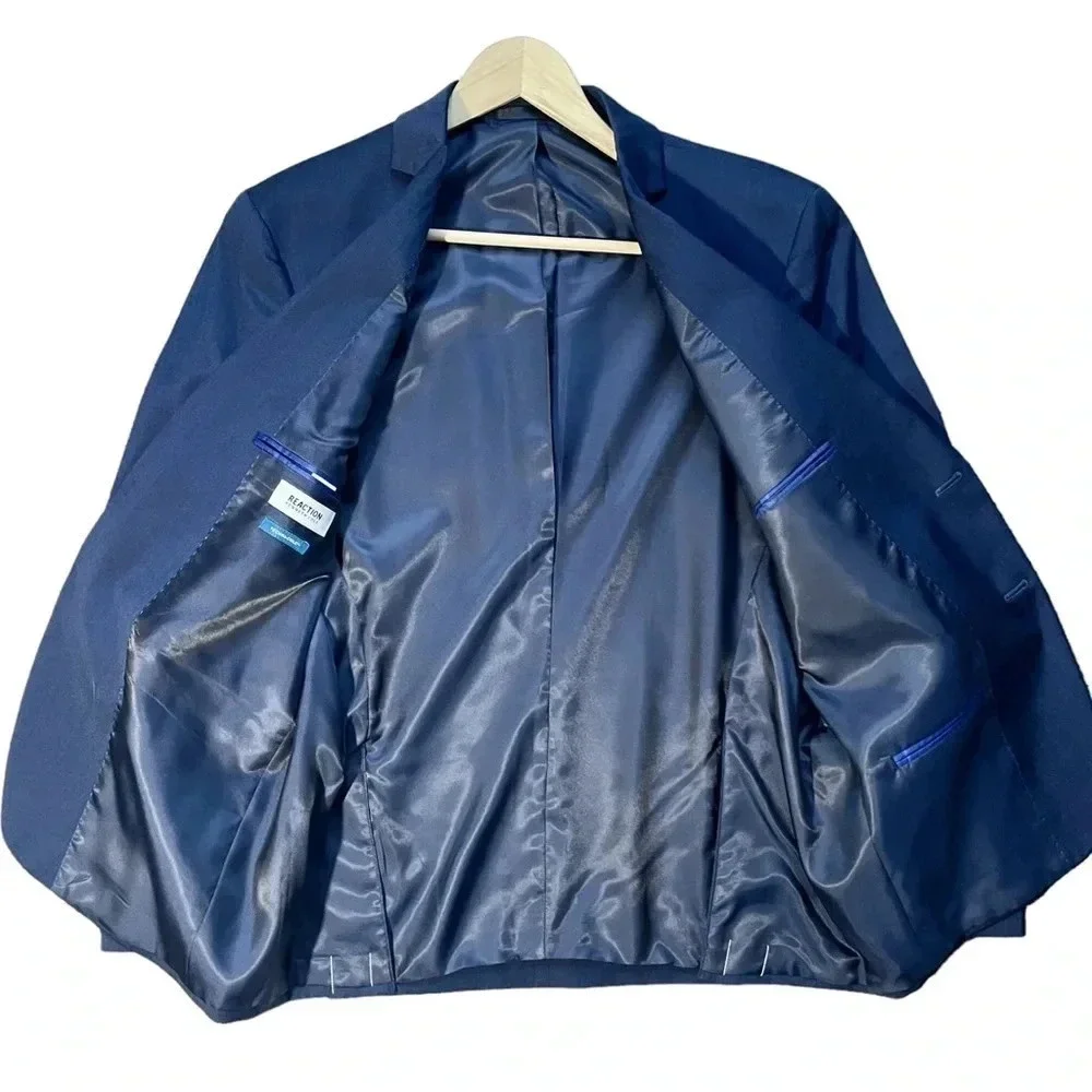 NWT Kenneth Cole Reaction Men’s Navy Techni-Cole Blazer Jacket